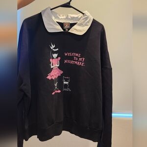 Emily The Strange Black Over Sized Sweater